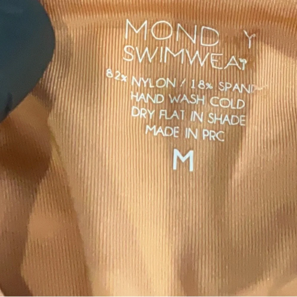 Monday Swimwear Tan Nude String Bikini Two Piece Set Size Medium